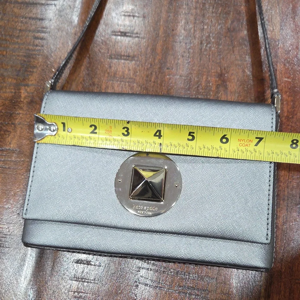 Kate Spade Elegant Silver Crossbody Bag